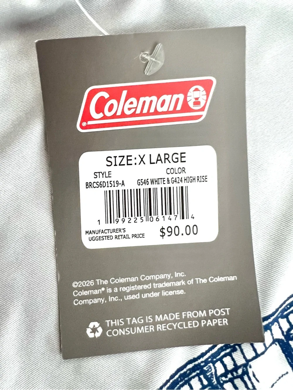 Coleman Long Sleeve UPF 50 Sun Protection Quick Dry Cool+ Men's T-Shirt (XL)